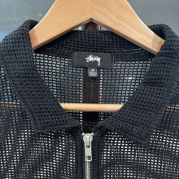 Stussy (Japan) - Sheer Mesh Zip Up (#1140287) - Black - Picture 3 of 6